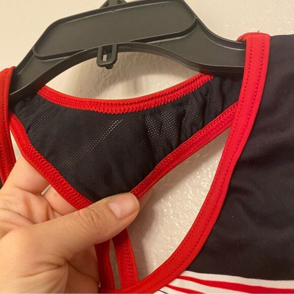 GK elite gymnastics red racer back Power Athlete Workout Leotard LA-Large adult - Picture 4 of 8